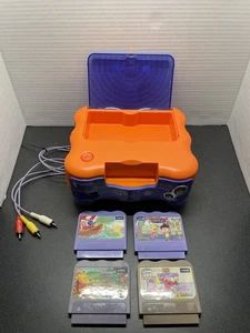 VTech V.Smile TV Learning System Console Only Tested & Working W/ 4 games - Picture 1 of 9