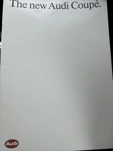 The Audi Coupe Car Sales Info Brochure 1988 Frameable 28 Pages - Picture 1 of 4