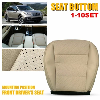 Cubierta de asiento inferior de cuero tostado para conductor Outback Subaru 2015-2019 Foto 1 de 4