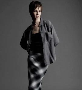 Gucci Black/Grey Checkered Wool Dress - Picture 1 of 9