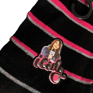Nickelodeon iCarly Carly Shay Fringe Glitter Striped Scarf - Picture 1 of 5