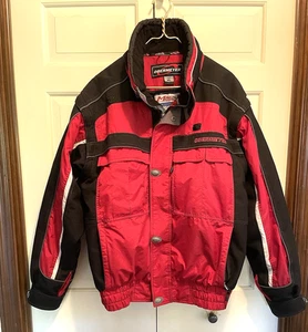 Chaqueta de esquí Obermeyer Mach 1 para hombre XL roja y negra con DuroGuard Entrante impermeable - Imagen 1 de 10