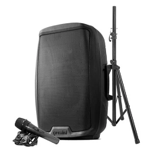 Gemini AS-2115BT-PK Bluetooth 15 Inch PA System DJ Speaker 2000 W Stand and Mic - Picture 1 of 7