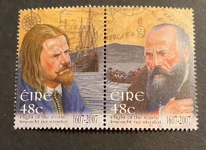 Ireland Flight of the Earls 400th Anniv 1706-7 - MNH Pair - $3.00 Catalog - Picture 1 of 1