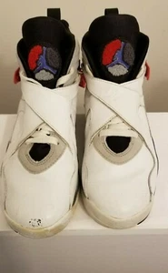 Boys Air Jordan Retro 8 Bugs Bunny White/Red/Black (GS) 6Y Sneakers 305368 101 - Picture 1 of 10
