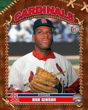 BOB GIBSON ~ 8x10 Color Photo Picture ~ Brown Studio ~ St. Louis Cardinals
