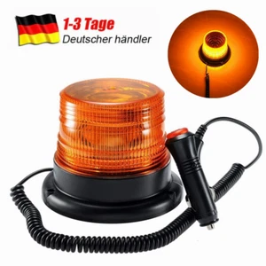 Gelb LED Blitzlicht Blinkleuchte Warnlicht Magnet Rundumleuchte Traktor Auto LKW - Bild 1 von 13