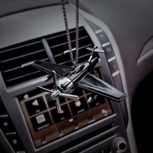 Solar airplane car rearview mirror pendant Creative car decoration - Foto 1 di 11