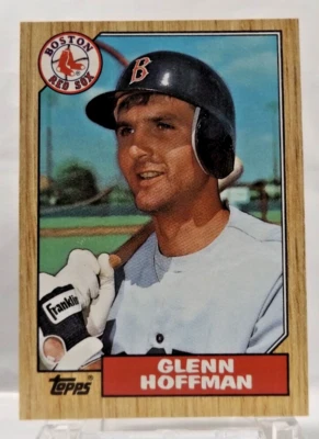 1987 Topps #374 - Glenn Hoffman - Boston Red Sox - Near Mint - Image 1 of 2