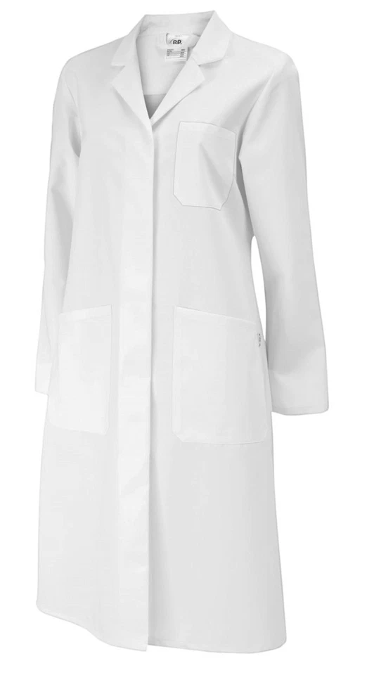 BP® Damenmantel 1699 Revers Laborkittel Damen Kittel Med&Care® weiß NEU - Bild 1 von 1