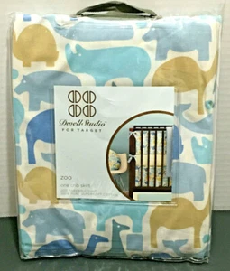 New Dwell Studio For Target Zoo Crib Skirt 28x52 11" Drop - Picture 1 of 3