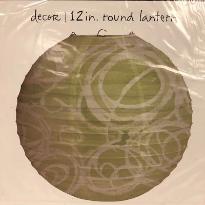 12" Paper Lantern Mod Blooms Kathy Davis Black White Floral Wedding Party Decor - Image 1 of 4