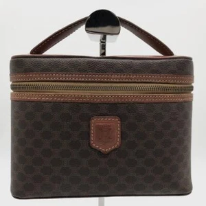 Celine Triomphe Macadam Vanity Handbag Authentic Used - Picture 1 of 9