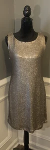 BB DAKOTA NEU MIT ETIKETT Gold Pailletten Penley Party Cocktailkleid Größe Medium - Bild 1 von 10