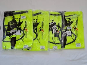 Job Lot x5 Kids Hi-Vis Precision Training Bibs Fluorescent Yellow 26-28 XXS 4-7 - Picture 1 of 10