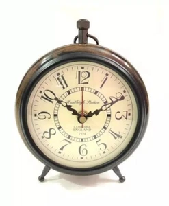 Wooden Table Clock Nautical Maritime Desk Clock Home & Office Decorative Clock - Picture 1 of 6