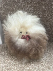 Rare Vintage Fluffy soft toy alpaca wool - Picture 1 of 2