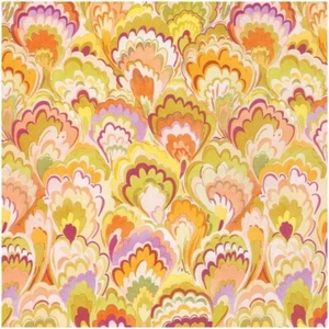 Caspari Gift Wrap, Marbled Ceramica Raspberry & Chartreuse - 30" x 8' (10127RC) - Picture 1 of 1
