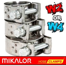 MIKALOR W2 & W4 Stainless Steel Hose Clamps | Supra | Exhaust | T Bolt 