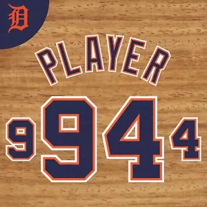 DETROIT TIGERS ROAD JERSEY LETTERING AND NUMBERING KIT (1994-2015) - Picture 1 of 1