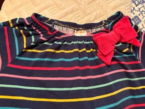 Gymboree Stripe Dress 3/4 sleeve with pockets Girls Size 10 - Picture 1 of 7