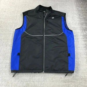 Golds Gym Vest Mens XL Full Zip Outdoor Cycling Running Reflective  Jacket. - Picture 1 of 9