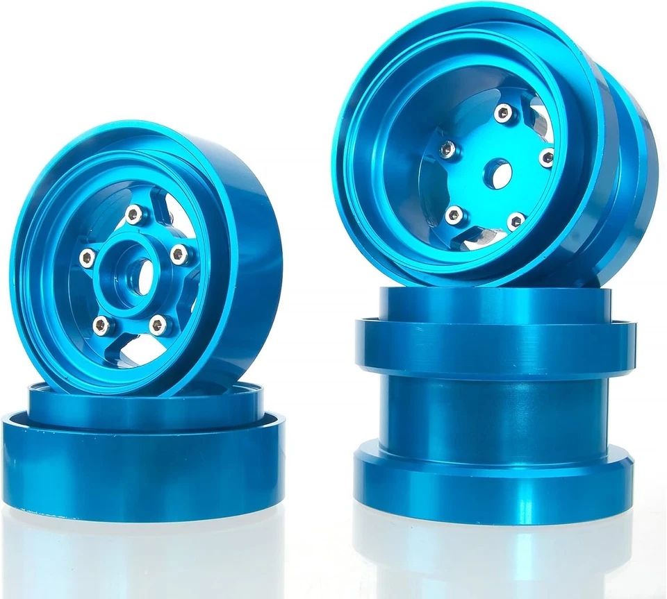 Aluminum Wheels Rim for Tamiya Frog Sand Scorcher Grasshopper Hornet 1/10 Buggy - Image 1 of 4