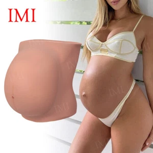 IMI Fake Belly Silicone Pregnancy Belly Baby Bump Silicone Prosthetics Tummy - Picture 1 of 12