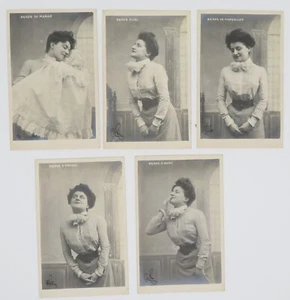 SERIE 5 CPA 1904 POSTKARTE MAMA KUSS FILIALE VERLOBUNG FRAU ABSCHIED - Bild 1 von 12