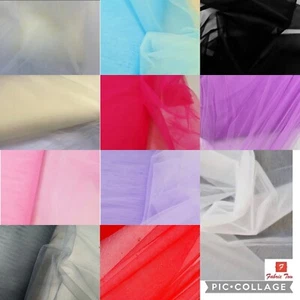 Veiling Soft Dressing Mesh net Fabric Tutu Tulle Net Fabric 300cm Extra wide - Picture 1 of 19