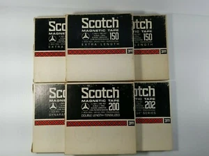 6 Reels Scotch Boxes Included w/ Home Rock Music Recorded or Blank Tape  - Picture 1 of 12