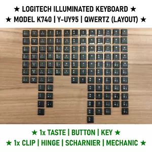 Logitech Keyboard Keyboard K740 Key Button Key + Clip Hinge Hinge Mechanism - Picture 1 of 1