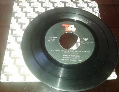 JOHNNY HALLYDAY SYLVIE VARTAN FRANK ALAMO CHARLES AZNAVOUR 45 TOURS IRANIEN RARE - Photo 1/4