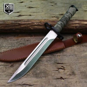 13.5" Bayonet MILITARY Tactical COMBAT SURVIVAL Hunting Knife Fixed Blade CAMO - Picture 1 of 6