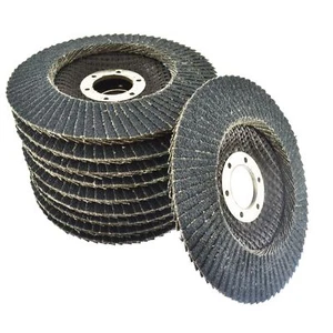 10 x Zirconium Flap Discs 80 Grit Angle Grinder 4.5" (115mm) Flat Sanding AT930 - Picture 1 of 2