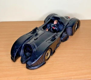 Kenner DC Batman The Dark Knight Collection Batmobile w/ Bruce 1990 INCOMPLETE - Picture 1 of 8