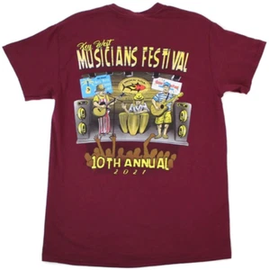 2021 KEY WEST Musicians Festival T Shirt Adult Sz. M 100% Cotton RARE NEW - Picture 1 of 13