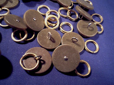 WW2 BRITISH ARMY REVOLVING SHANK EARLY BD BUTTONS,WW2 UTILITY FATIGUE DENIM