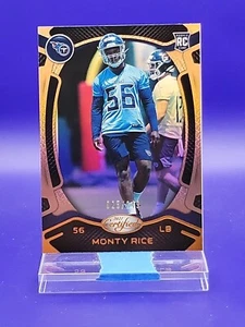 Monty Rice 2021 Panini Certified Bronze Mirror RC SP 25/249 🔥 Titans - Picture 1 of 2