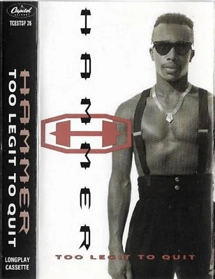 MC Hammer‎ Too Legit To Quit CASSETTE ALBUM Hip Hop Pop Rap RnB/Swing - Image 1 of 4