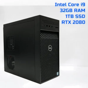 Dell Precision 3630 Intel Core i9-9900K 32GB RAM 1TB SSD NVIDIA GeForce RTX 2080 - Picture 1 of 7