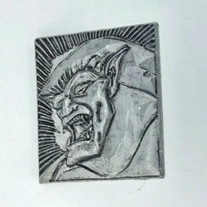 Vintage Disney Gargoyles 1.25" Goliath Rectangle Pewter Pin Starline Creations - Picture 1 of 3