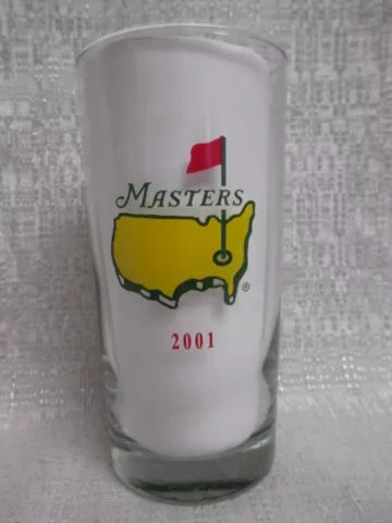 2001 Augusta National Masters Tournament Commemorative GlassTiger Woods New Cover
