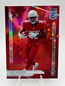 Elite Trey Benson Aspirations 2024/299 RC #124 Cardinals Rookie Star - Imagen 1 de 3
