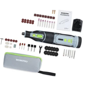 WORKPRO 12V Rechargeable Cordless Rotary Tool Kit 114PCS Accessories Rotary Tool - Picture 1 of 10