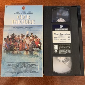 Club Paradise VHS Tape Robin Williams Rick Moranis Buy 2 Get 1 Free - Picture 1 of 2