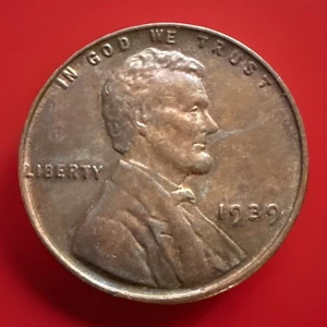 1939 P Lincoln Wheat Cent Penny - Choice BU RB Coin! See Pic For Condition 739 - Picture 1 of 8