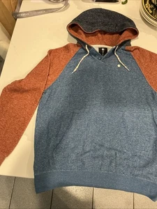 Vintage Billabong Hoodie Unisex Orange Blau Sweatshirt Surf Wave Logo EUC M - Bild 1 von 8