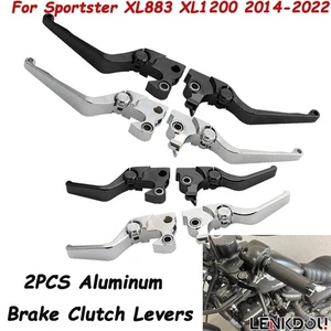 For Harley Sportster CNC Brake Levers Clutch Levers XL883 XL1200 2014-2022 2021 - Picture 1 of 13