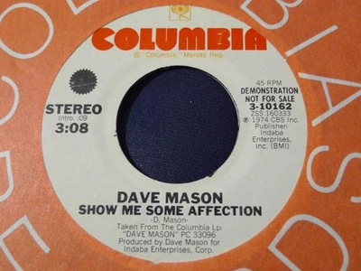 DEMO PROMO-DAVE MASON-SHOW ME SOME AFFECTION-COLUMBIA - Image 1 of 2